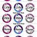Instant Download Cute Nurse MD Title Sheet 12 LVN, PHN, iNurse, iCare 1 inch Circle Bottlecap Images 4x6 sheet