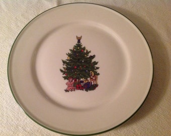 Christmas Tree Plate by Kronester, Bavaria, West Germany