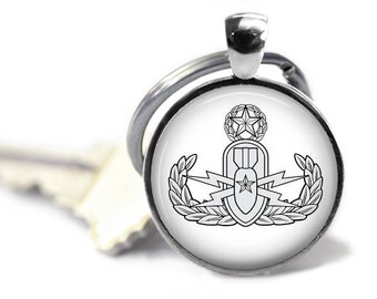 EOD key chain - EOD gifts - Master badge - EOD crab - Explosive Ordnance Disposal - eod school grad - Bomb tech - eod wife - eod mom