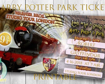 hogwarts ticket etsy