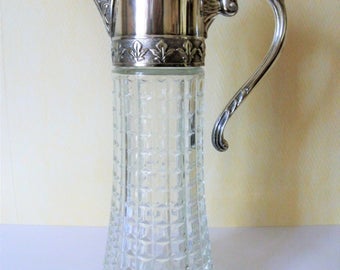 Vintage silver metal Ewer pitcher