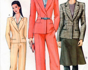Vogue Pattern 7343 - Misses Jacket, Skirt & Pants - UNCUT - 8-12