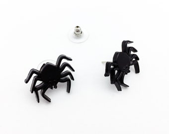 Spider Earrings Spider Jewelry Spider Gift Horror Earrings Horror Jewelry Horror Gift Halloween Earrings Halloween Jewelry Halloween Gift
