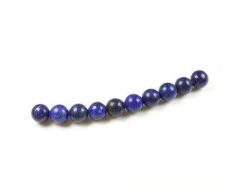 10 LBP00036 6mm natural Lapis Lazuli beads