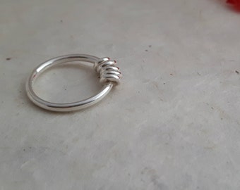Sterling Silver Ring Circles Ring Statement Ring Circles