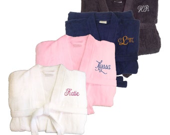 Personalized Embroidered Terry Robe