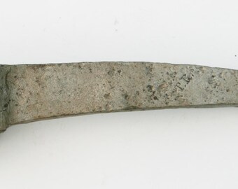 Primitive 1800s BILL HOOK Logging Tool Ship Building Rare Famous UNDERHILL Edge Tool Co. Hand Forged Makers of Chopping Ax, Lissie Bordon