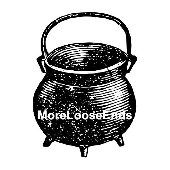 halloween CAULDRON clip art Graphic Digital Image File DIY