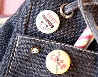 Chic Kawaii super cute and tiny panda pin.