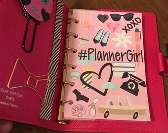 Custom and Cute Planner Dashboard Filofax Kikki K Louis Vuitton Chanel ring binder