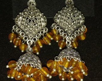 Honey Gold Tassel Earrings