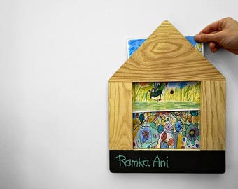 Kids frame, Frame for kids art, Frame house, Frame square, Childrens frame, Frame with custom quote, Frame for kids artwork
