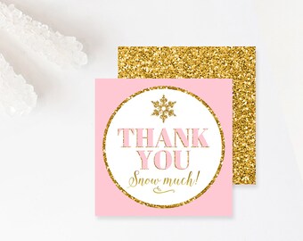 snowflake gift tag