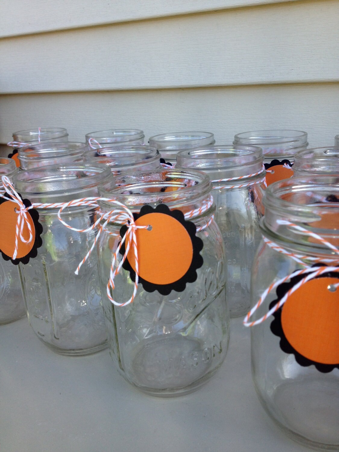 Mason jar wine glass charms labels name tag wedding birthday