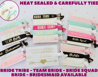 Hen Party Wrist Bands - Favours - Hen Party Bags ideas - Bachelorette Party Bags - Hair Ties - Bachelorette Party Favors - Bridal Shower