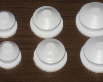 Pair of WHITE Salt and Pepper Shaker Rubber plugs Stoppers Brand New Bulk Deals