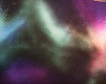 PUL fabric, polyurethane laminate fabric, diaper fabric, PUL fabric Borealis Print