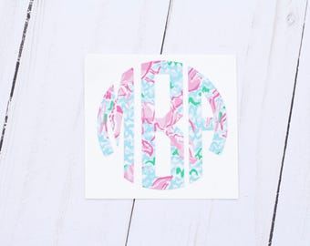 Monogram Car Decal, Monogram Decal, Vinyl Monogram Decal, Vinyl Monogram, Monogram Sticker, Monogram Decal Car, Monogram Car Sticker