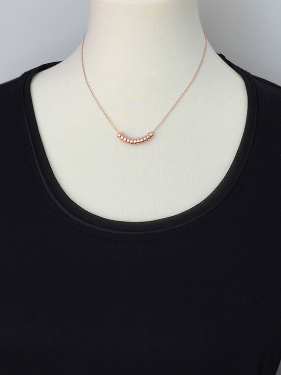 Southern Belles Rodanthe Rose Gold Necklace, 14k Rose Gold Filled