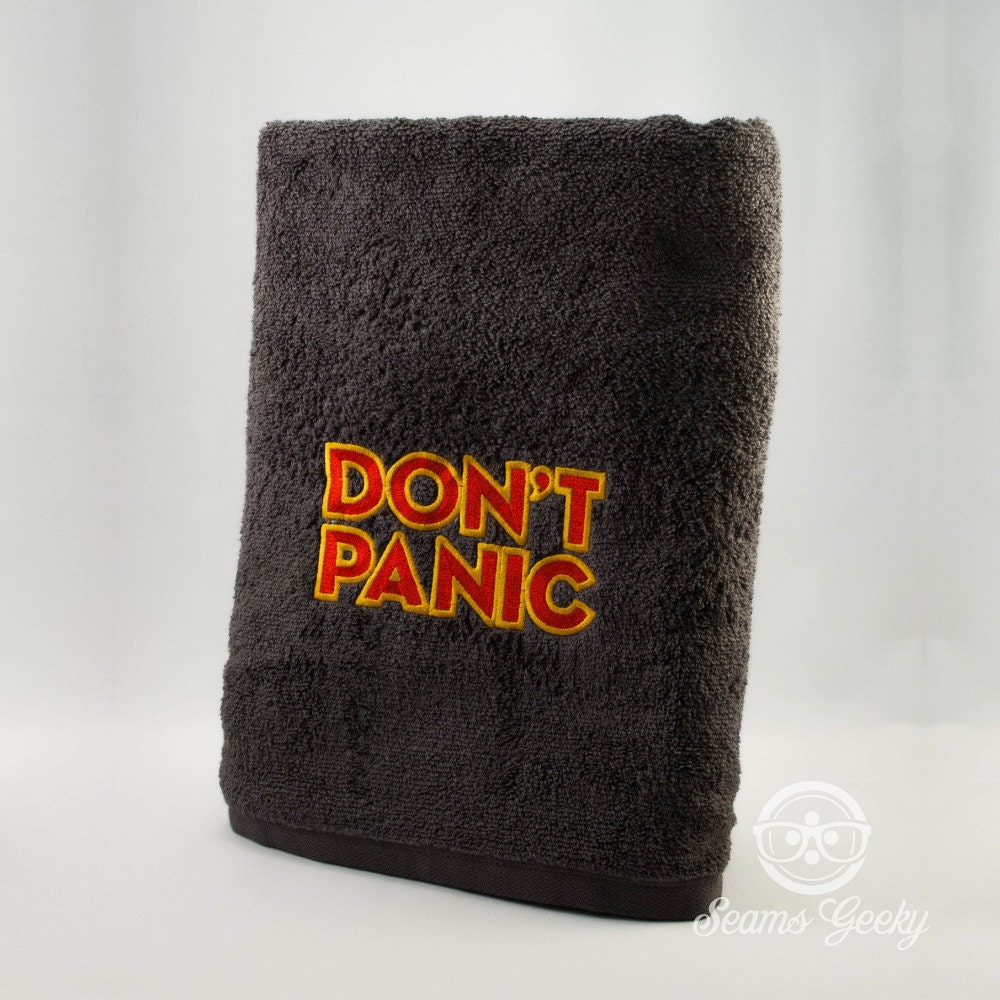 Don't Panic Bath Towel The Hitchhiker's Guide to the