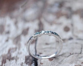 Rough blue diamond ring // Hidden Gems