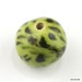 light green beads, apple green beads, animal pattern bead, hand painted beads, lime green beads, pottery beads, porcelain beads artist beads