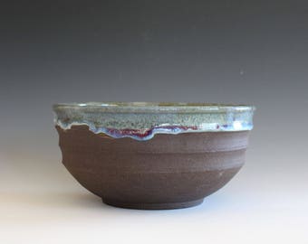 Handmade Ceramic Bowl, pottery bowl, hand thrown stoneware bowl, ceramic serving bowl