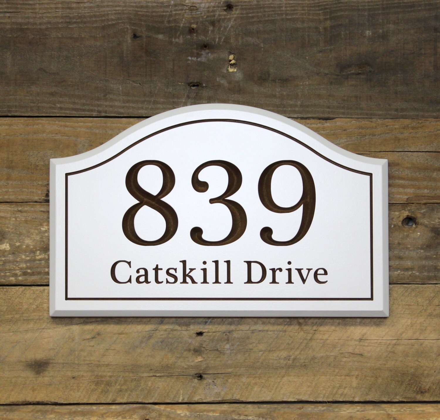 House Address Number Sign Plaque