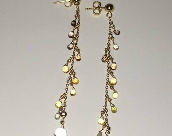 Tundra Sapphire and 18k Gold earrings