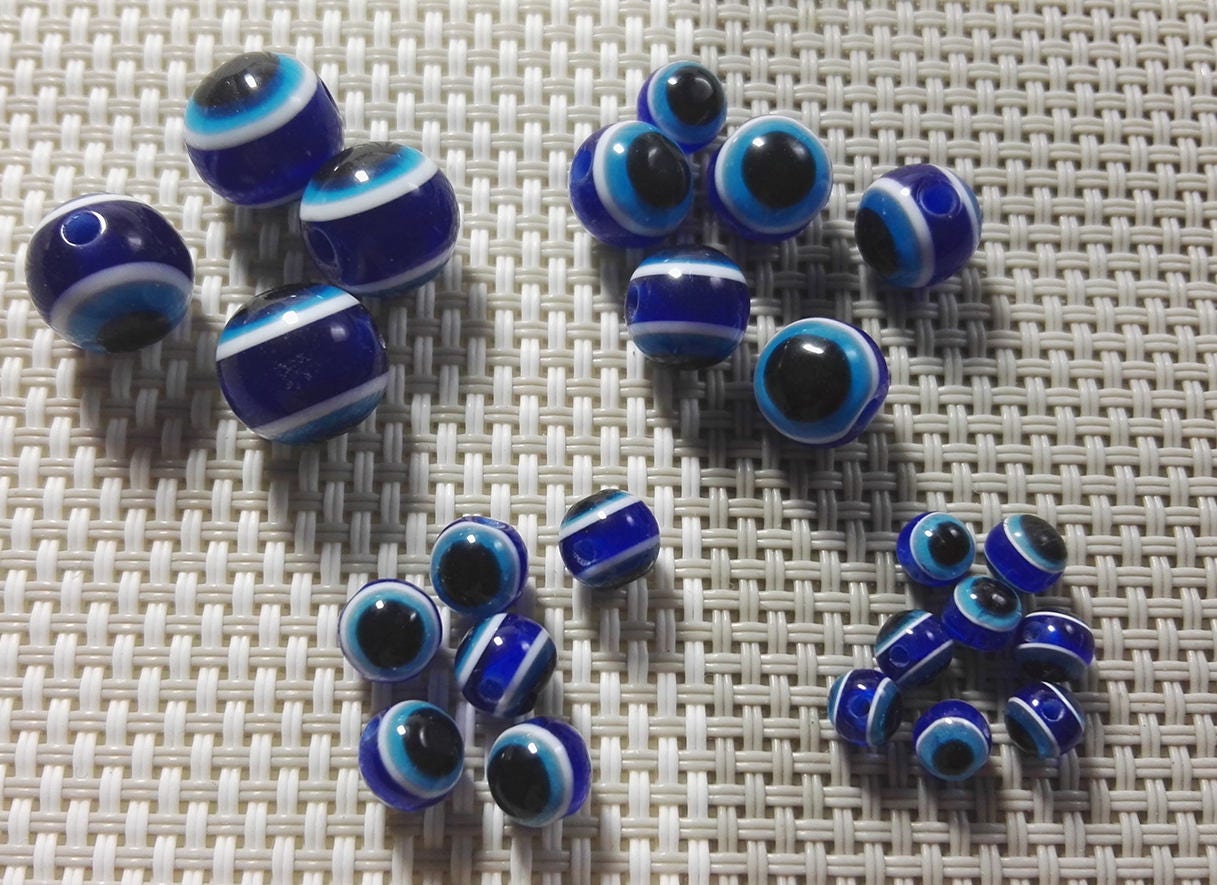 100PCS 4mm 6mm 8 Mm 10 Mm Evill Eye Beads Evil Eye Round   Il Fullxfull.1344602273 Iz76 