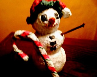 Snowman Candy Cane