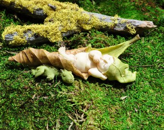 Sleeping Fairy Baby with Dragon
