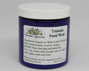 Ayurvedic Facial Wash. From the USA. 4oz. Deep cleansing and balancing for your skin. Made by NAMA certified Ayurvedic Practitioner.