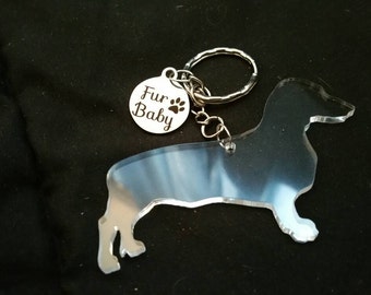 Dachshund Keychain - dog Keychain - dachshund jewelry - dachshund gift - doxie gift - weiner dog lover - weiner dog gift - dachshund lover -