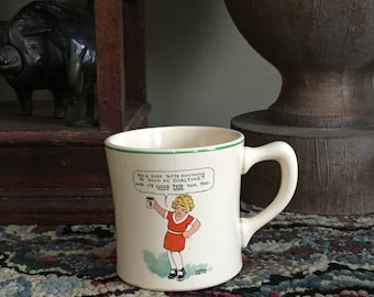 Charming-Little Orphan Annie Ovaltine mug-Collectible-1930s