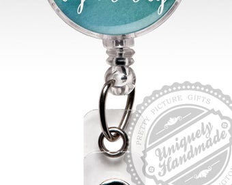 Badge Reel Retractable Badge Holder, Inspirational Badge Clip, Rn Cna Doctor Id Badge, Nursing Student Graduation Gift 499