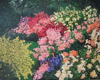 Spring Garden Original Abstract Painting XL