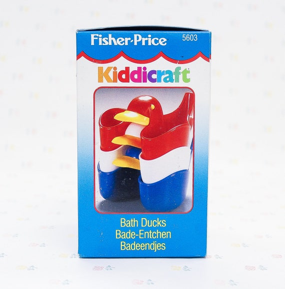 90s Vintage Fisher Price Kids Bath Toys Kiddicraft Plastic
