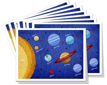 Solar System 8pc. Notecard Set