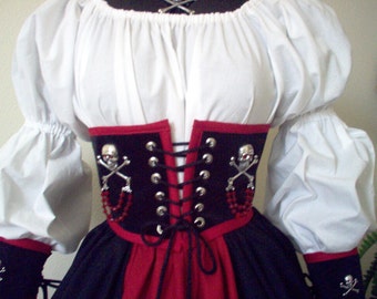 Pirate Waist Cincher And Cuff Set Can Be Made In Any Size