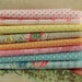 Vintage Flocked Fabric Bundle - Pastel Baby Doll Clothes Hair Bows - Dotted Swiss Sewing Quilting - Vintage Floral Fabric Book Swiss Dot