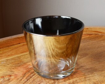 Silver Ombre Ice Bucket Vitreon Queen's Lustreware, Vintage Barware Mercury Fade. Mad Men, Mid Century Modern