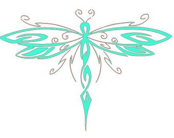 Download Dragonfly cut file | Etsy