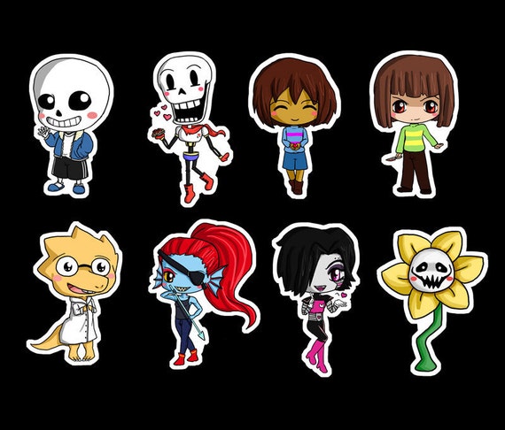 Chibi Undertale Stickers Undertale Stickers Sans Papyrus