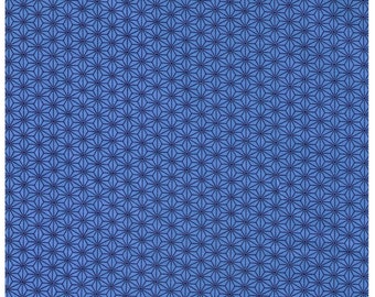 HALF YARD - STOF Fabrics - Asanoha Design Blue Colorway - Quilters Basic Harmony Collection 4520-601