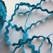 1/2" Rick Rack Trim - Turquoise - Polyester