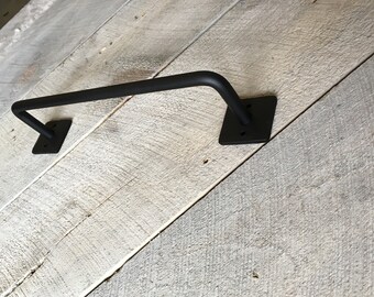 Modern Industrial towel bar for bathroom, Modern farmhouse bathroom towel rack or rod, iron towel bar, blacksmith made bathroom decor