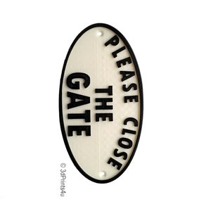 Please Shut The Gate (To Keep Dog In) Sign Plaque 15cm X 7cm Or ... - EBay - Foto 5