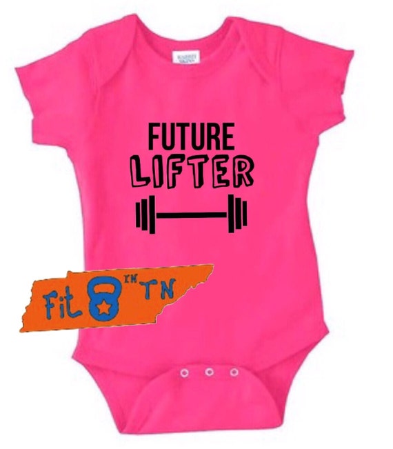 Workout Fitness FUTURE LIFTER Baby Infant Fitness Onesie