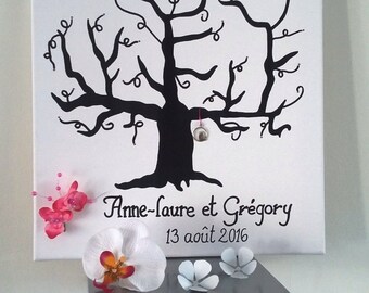arbre à empreintes 40x40 "l'arbre de notre amour"